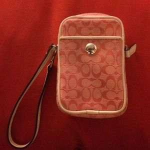 Coach camera wristlet