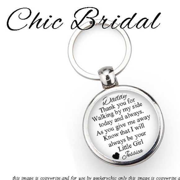 Men's father of the bride key chains - Picture 1 of 1