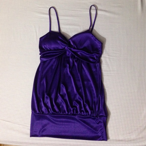 Dark purple sweetheart top - Picture 1 of 2