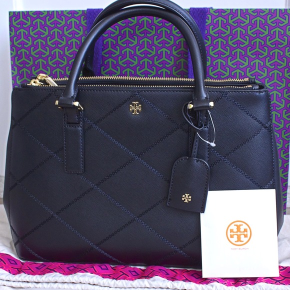 robinson STITCHED MINI DOUBLE-ZIP TOTE