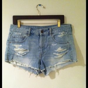 High waisted cutoffs