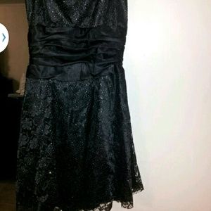 Black sparkled formal dress