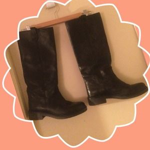 Real Italian Leather Pull-On Boots