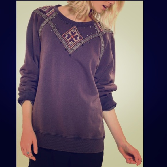 Urban Outfitters Purple Ecoté studded sweatshirt