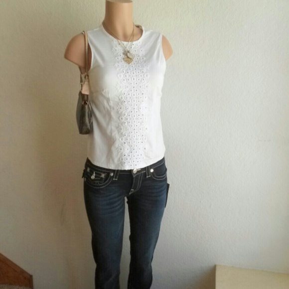 *BUNDLED* NANETTE LEPORE WHITE TOP - Picture 2 of 4