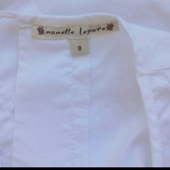 *BUNDLED* NANETTE LEPORE WHITE TOP - Picture 4 of 4