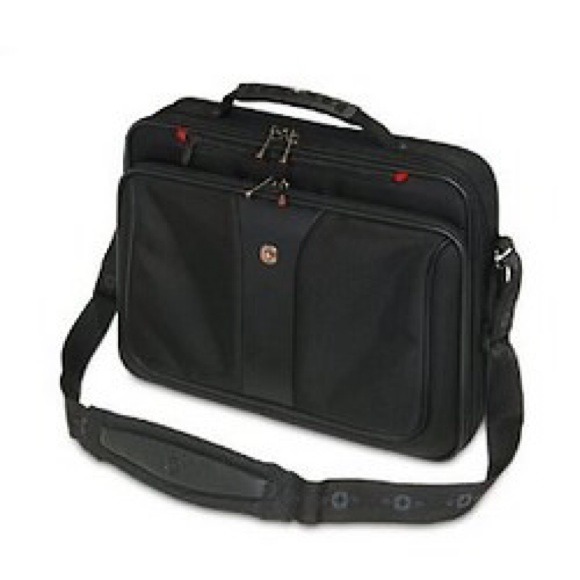 Swissgear Black Laptop Messenger Bag ❤️
