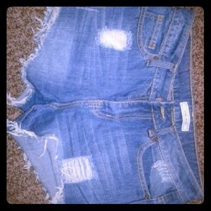 Jean shorts high wasted