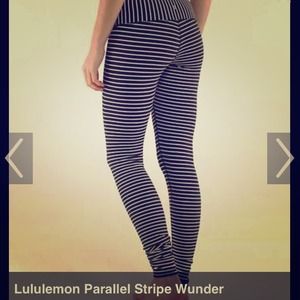 On hold✋Lululemon Parallel Stripe Wunder unders!