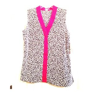 New coral print top! Size L