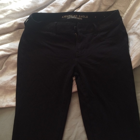 American eagle black jeggings size 10