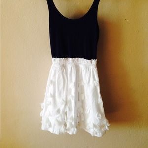 Abercrombie navy white dress small