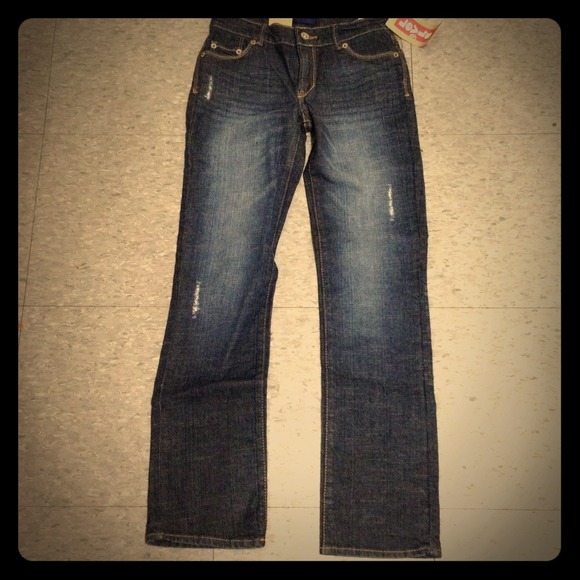 Levis Slim Straight Stretch Adjustable Waist 12