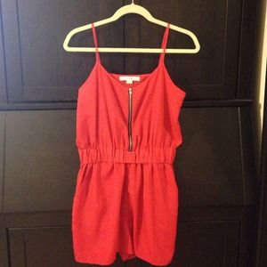 Red jumpsuit