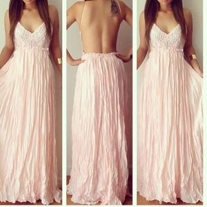 Light pink Backless Maxi!