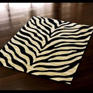 Cute small zebra rug