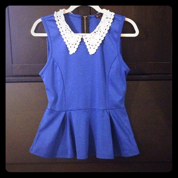 Blue shirt with collar - Picture 1 of 1