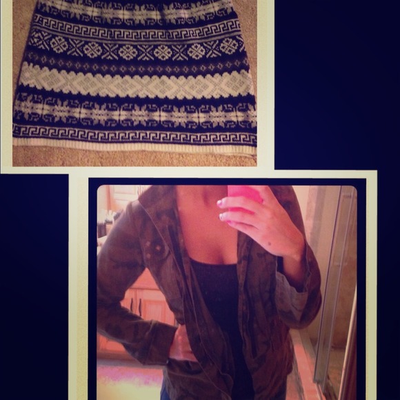 BUNDLE!! Camo jacket and skirt!