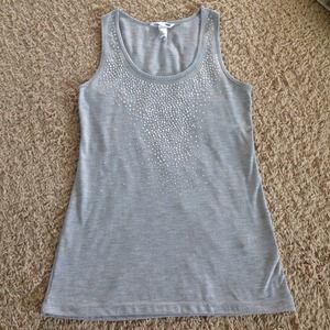 H&M heather grey sequin tank top Size Small