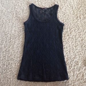 Black lace tank top Size Small
