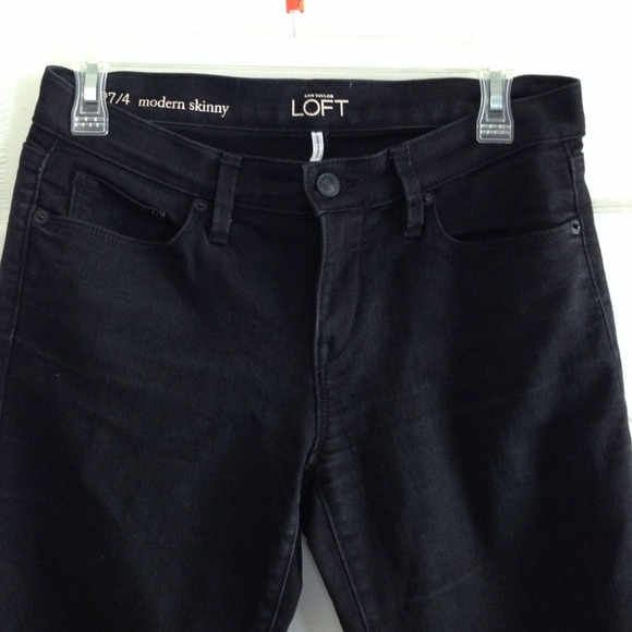 RESERVED! LOFT Modern Skinny black jeans