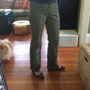 Marc Jacobs Army Green Denim Pants