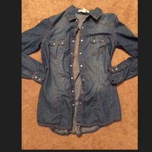 Jean button up