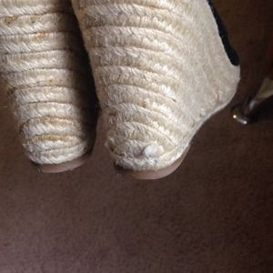 🚫SOLD🚫 Black Metro 7 wedge sling backs