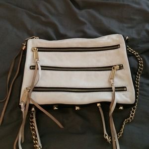 Rebecca Minkoff two toned 5 zipper clutch