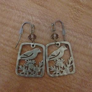 🚫SOLD!!🚫 Bird dangle earrings