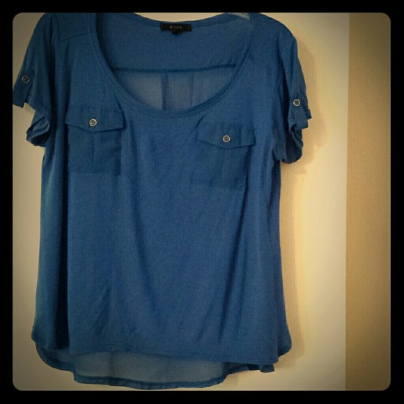 Royal blue blouse