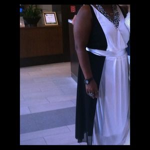 Black and White Tuxedo Dress