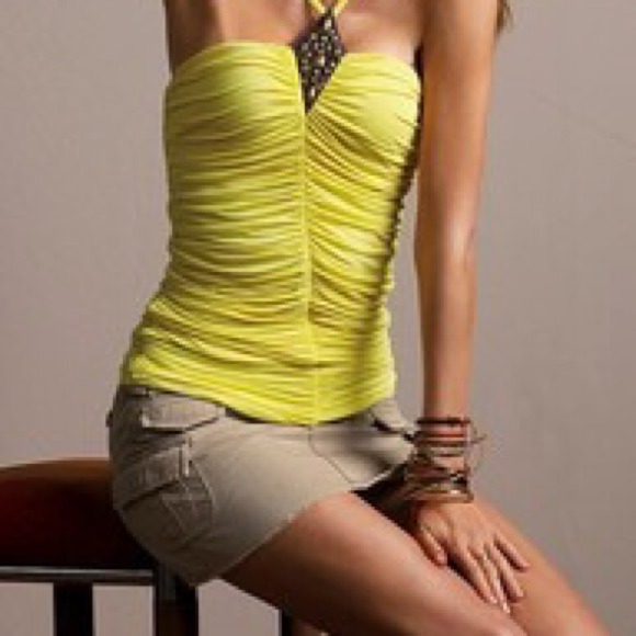 Distressed cargo miniskirt