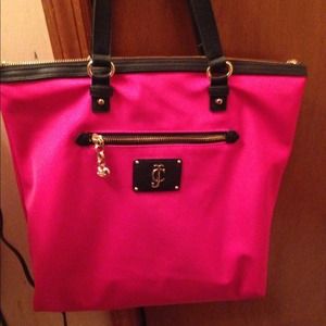 Hot Pink Juicy Couture Nylon Tote
