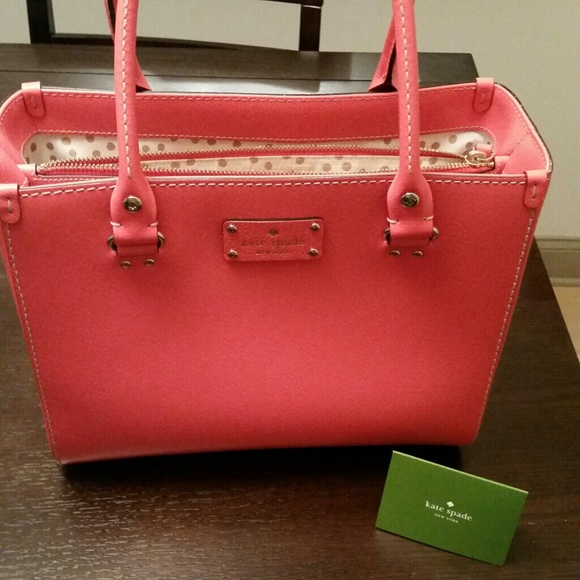 Kate Spade Coral Square Structured Top Handle Bag