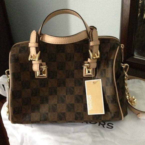 🚫SOLD🚫Michael Kors Medium Chain Grayson Satchel - Picture 2 of 4