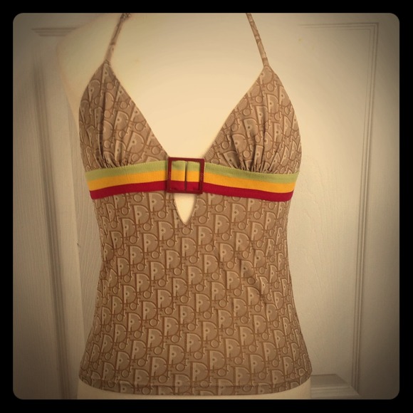 Dior rasta bathing suit top