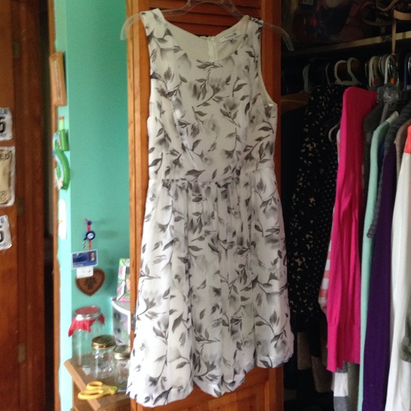 White and Grey Dress from Forever 21