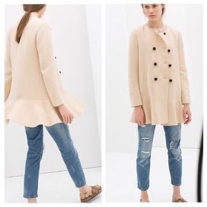 🎉2X HP🎊 ZARA NWT CREAM COAT❤️🔥🎀