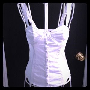 Guess Los Angeles white top