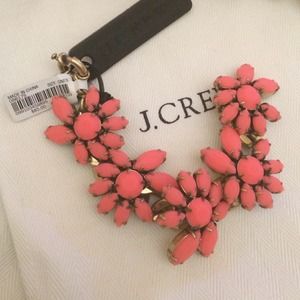 Jcrew Crystal Wildflower Bracelet, coral
