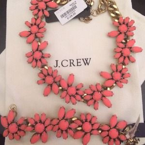 Bundle Jcrew Crystal Wildflower necklace/bracelet