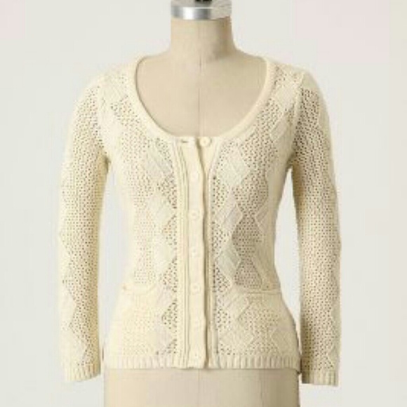 Anthropologie  Sweaters - Anthropologie Split Diamonds Cardigan