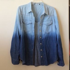 Forever 21 Ombré Chambray Shirt