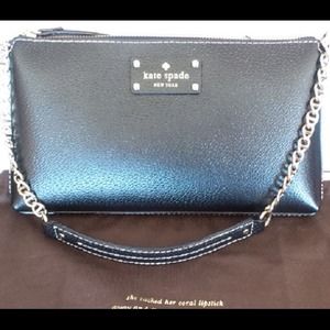 KATE SPADE Byrd Wellesley Black Leather Bag