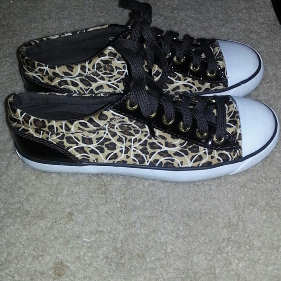 Coach Leopard Sneakers 6.5