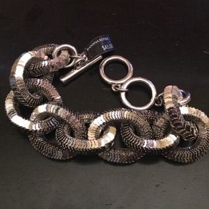 Banana Republic chunky silver bracelet