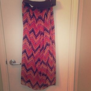 Tribal print skirt