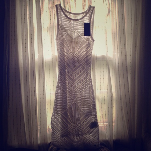 White Guess crochet dress