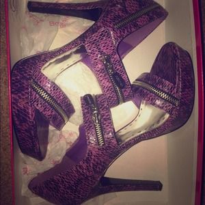 Purple BCBG heels